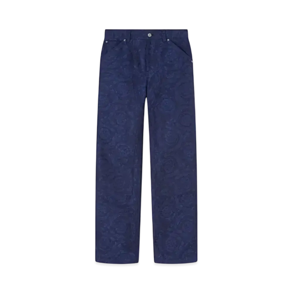 Versace Barocco Jacquard Carpenter Pants "Blue"