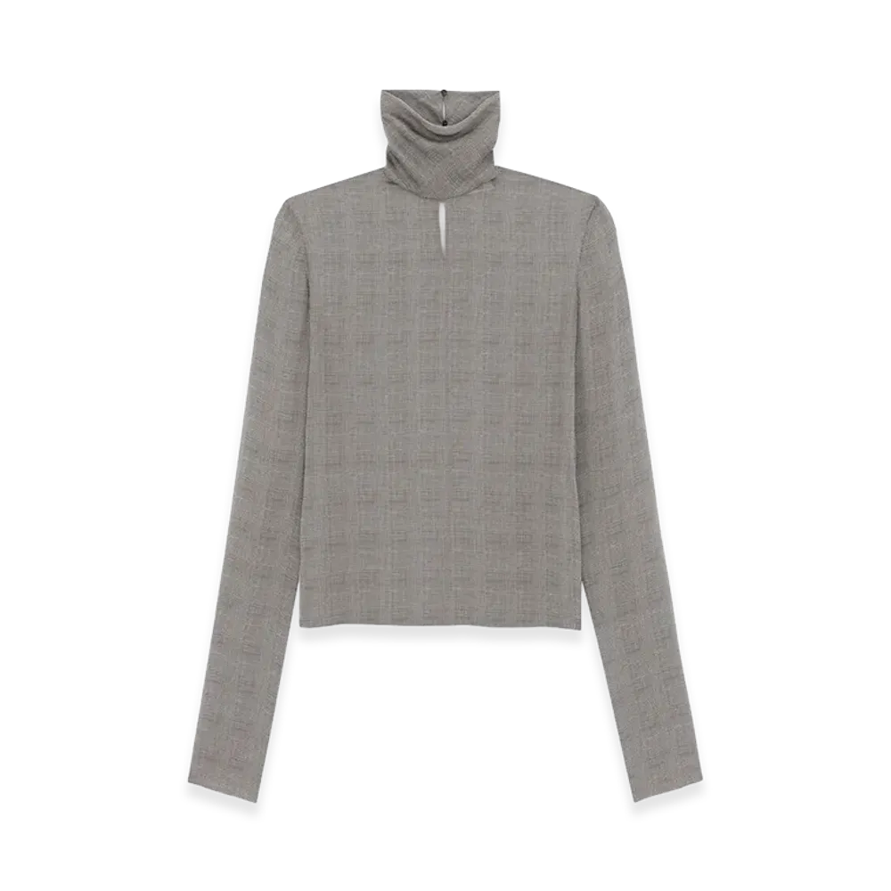 Saint Laurent Women's Shirts "Grey"