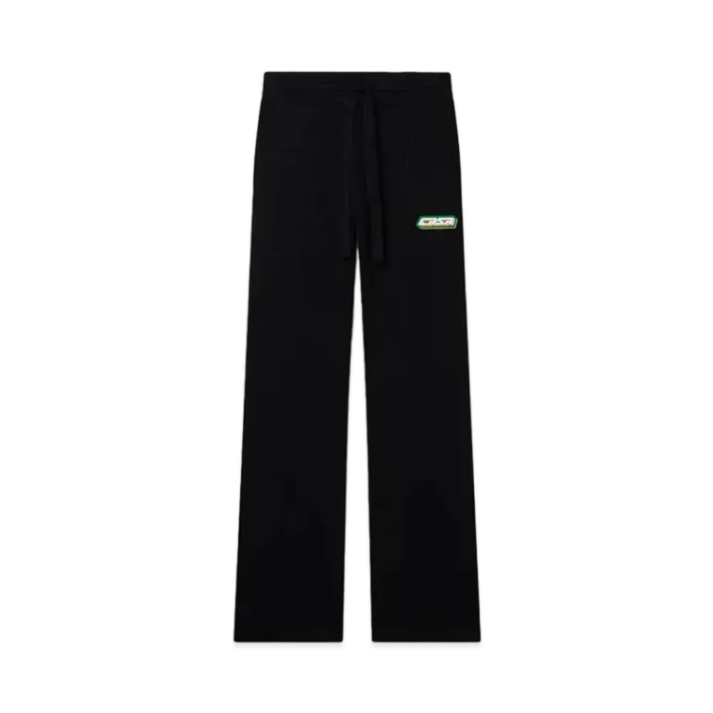 Casablanca Rib Effect Trousers "Black"