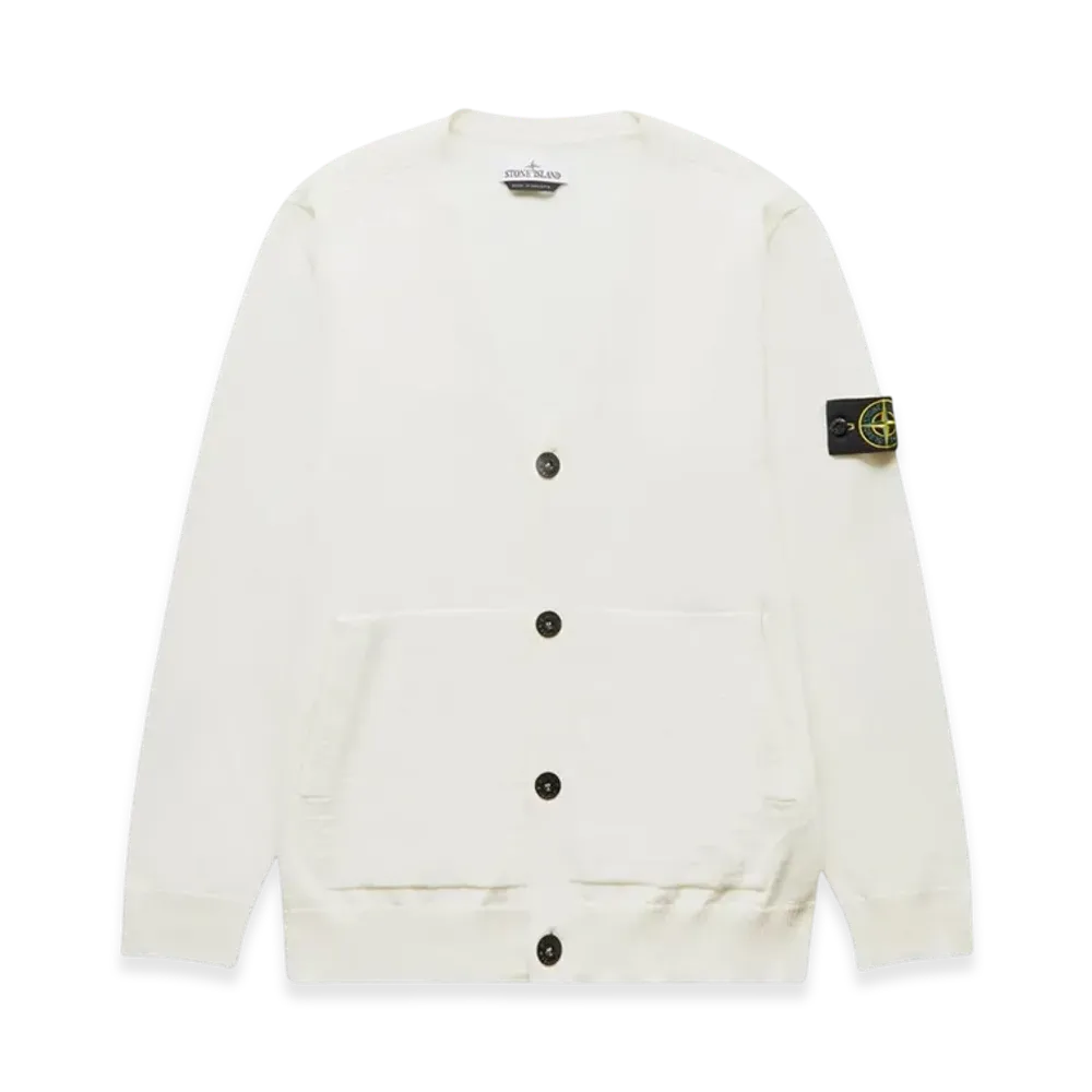 Stone Island 511C4 Light Wool Knit Cardigan - 22FW "Off White"