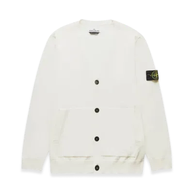 Stone Island 511C4 Light Wool Knit Cardigan - 22FW "Off White"