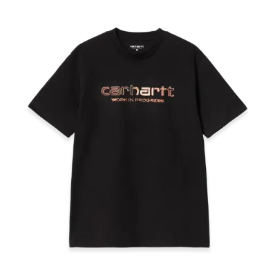 Carhartt WIP S/S Solar Chrome Script T-Shirt "Black"