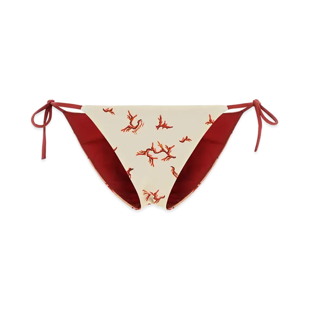 FENDI Women's Stretch Nylon Bikini Bottom "White"