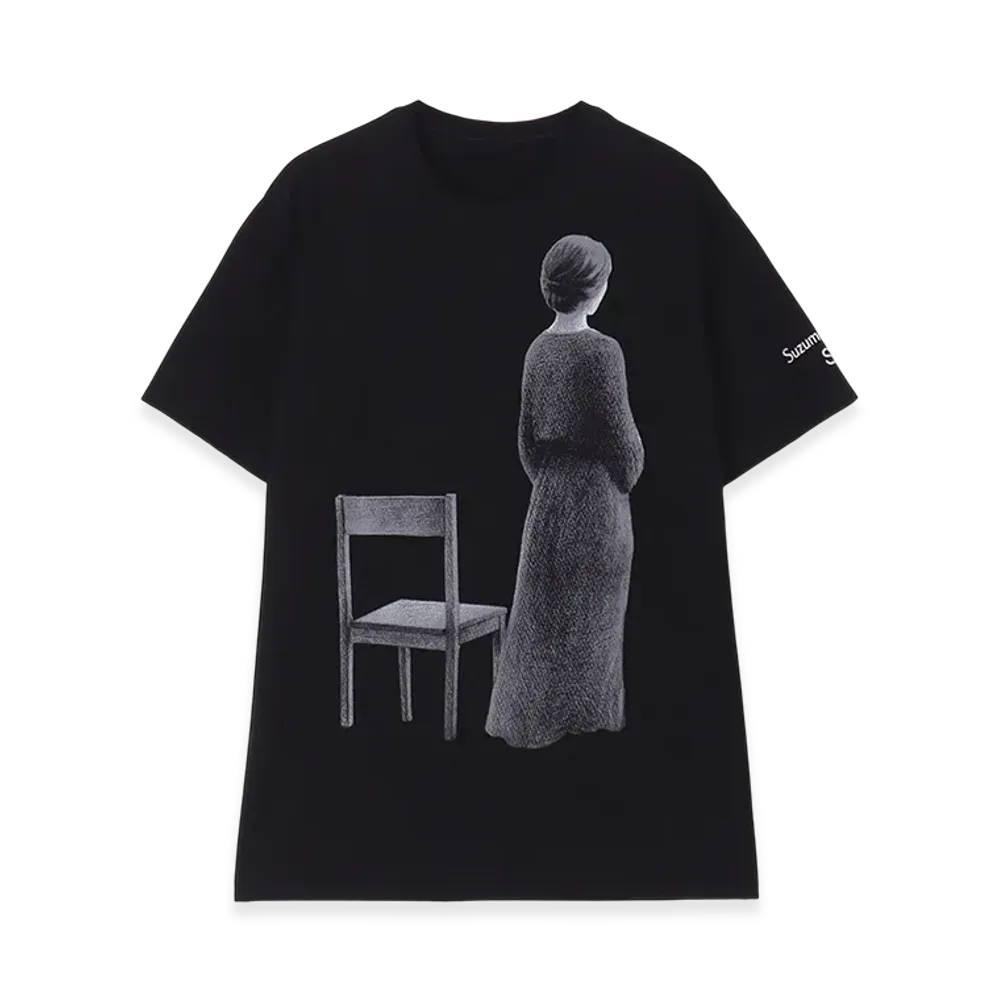 WILDSIDE YOHJI YAMAMOTO x Suzume Uchida T-shirt (You Are Fine Just the Way You Are) "Black"