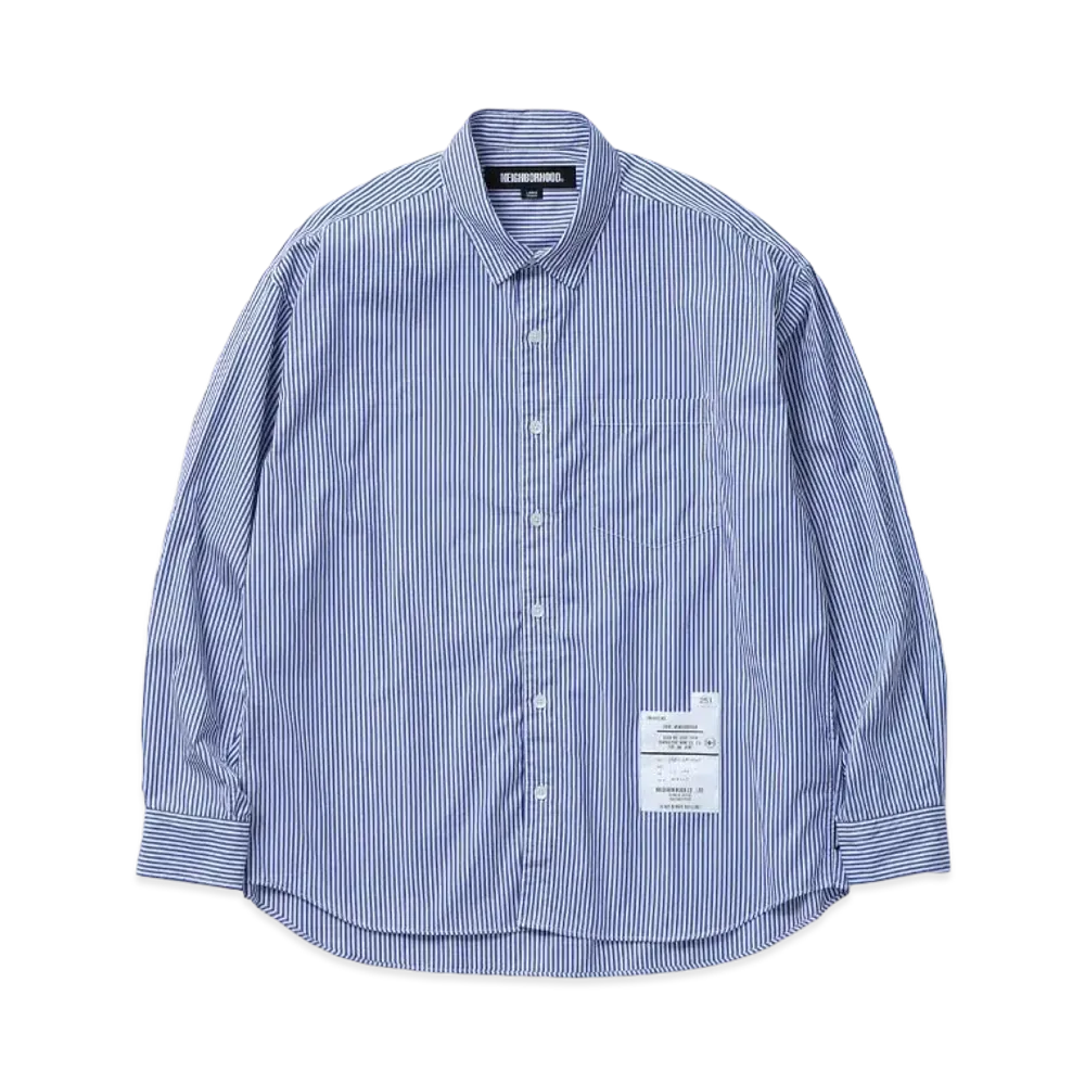 NEIGHBORHOOD Stripe Shirt LS "Blue"