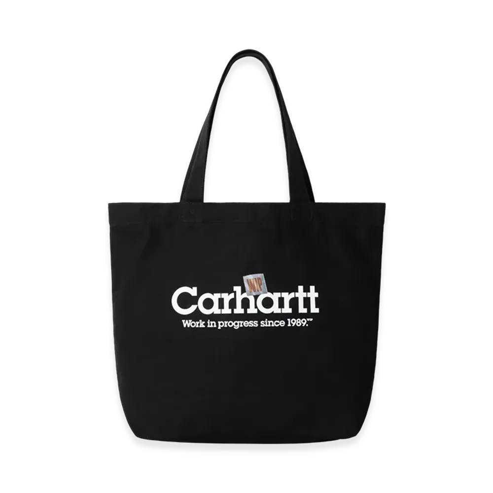 Carhartt WIP Canvas Graphic Tote Large "Label Script Print Black"