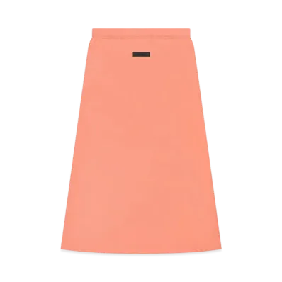FEAR OF GOD ESSENTIALS MID Length Skirt "Coral"