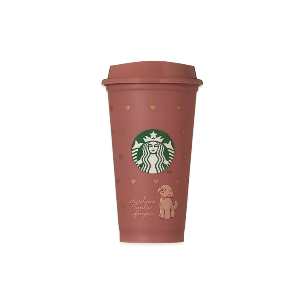 STARBUCKS Valentine 2026 Color Changing Reusable Cup 473ml "Pink"