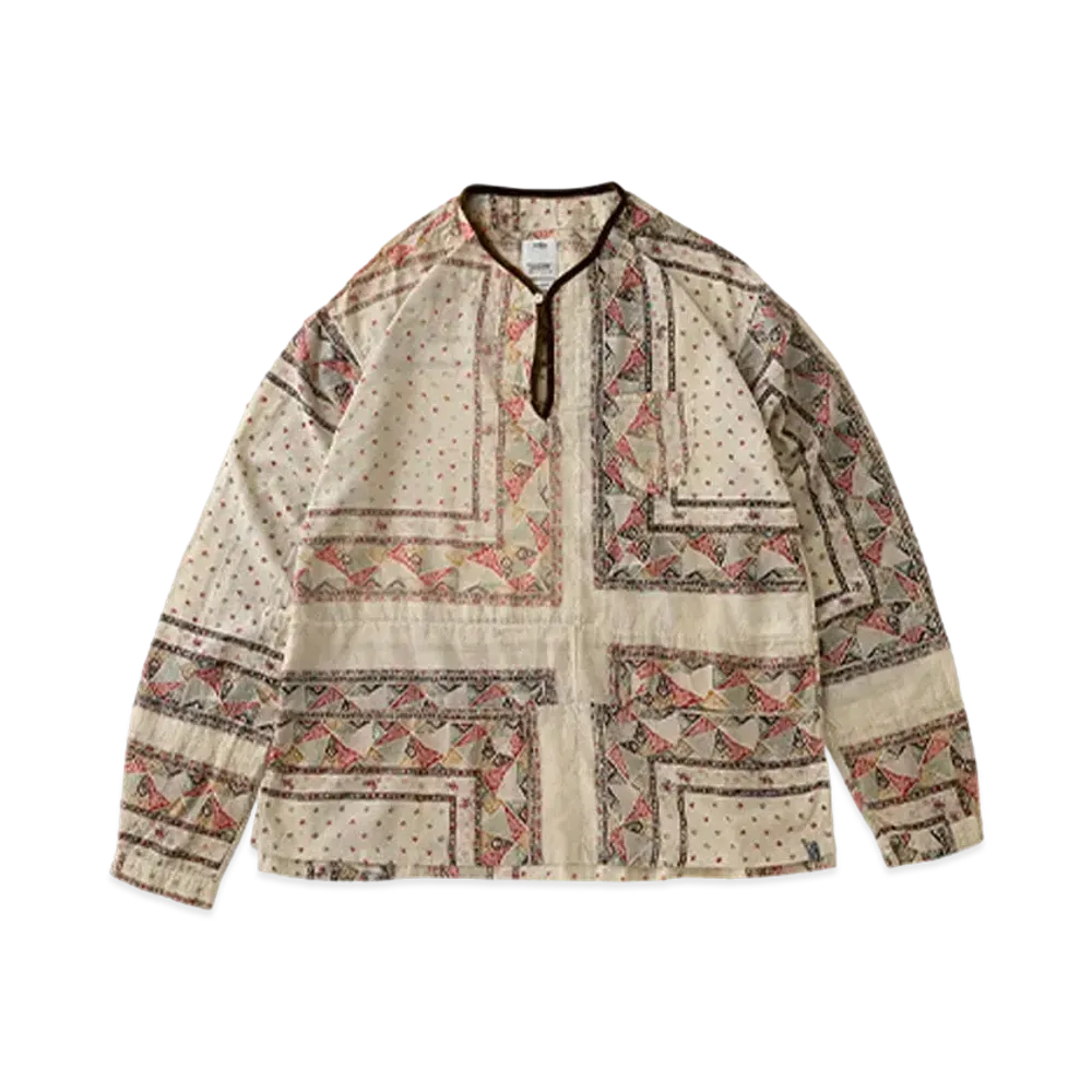 visvim TUNIC P.O. PATCHWORK (N.D.) "Ivory"