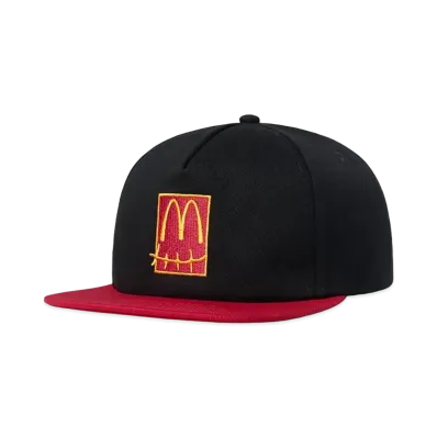 Travis Scott Cactus Jack x McDonald's Smile Hat "Black Red"