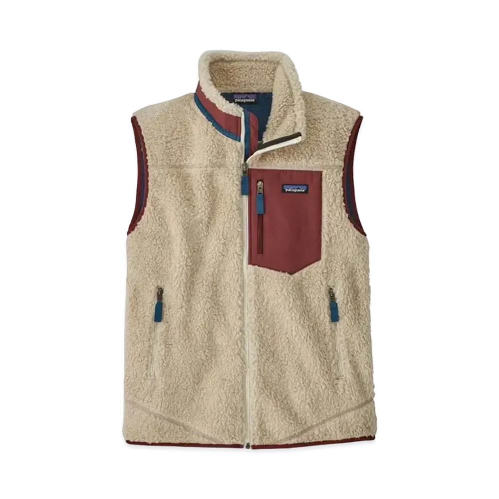 patagonia Men's Classic RetroX Vest "Dark Natural w/Sequoia Red"