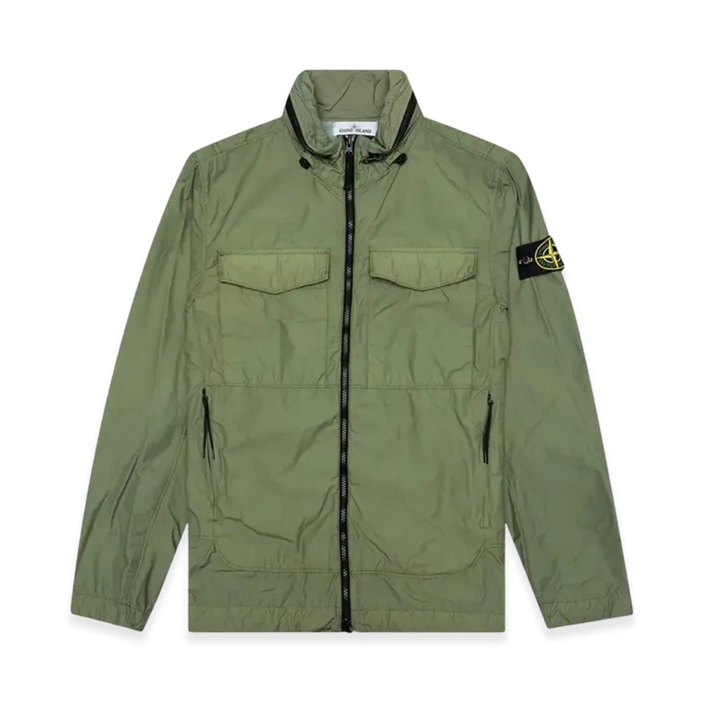 Stone Island 40532 Naslan Light Watro Garment Dyed jacket - 22SS "Olive Green"