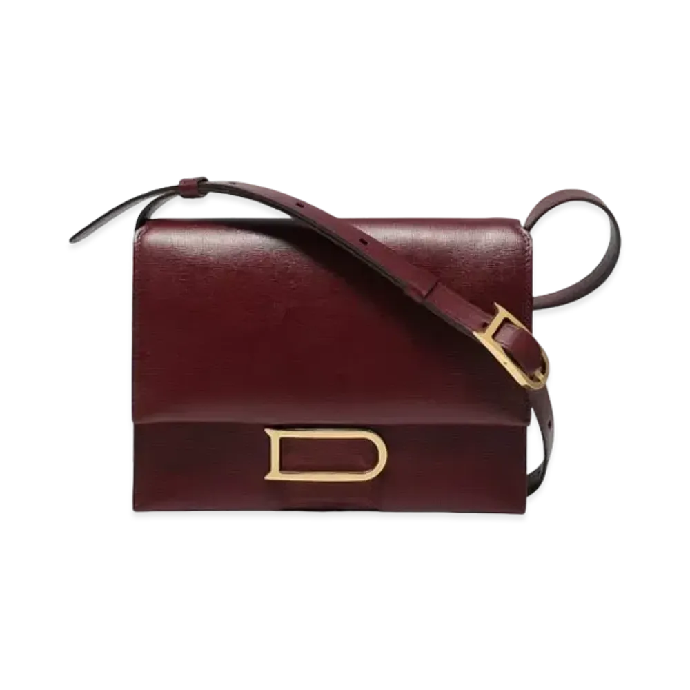 DELVAUX Leonce Opera Calf PM "Rosewood"