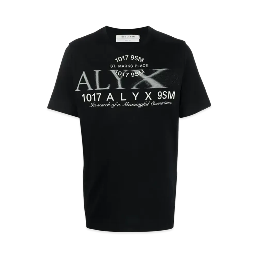 1017 ALYX 9SM Logo-Print Cotton T-Shirt "Black"
