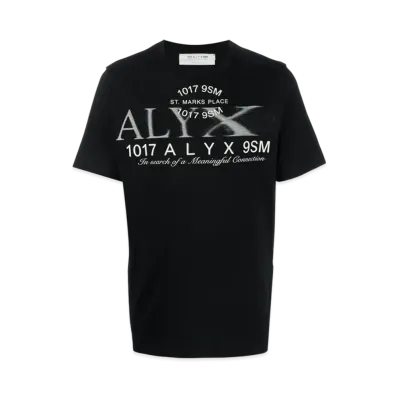 1017 ALYX 9SM Logo-Print Cotton T-Shirt "Black"