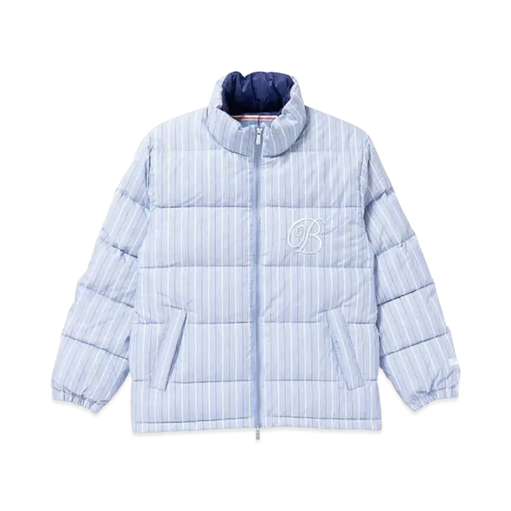 BlackEyePatch B EMBLEM STRIPED FIRST DOWN JACKET "Blue"