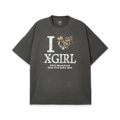 X-Girl Women's Faded I Love S/S Big Tee Dress "Black"