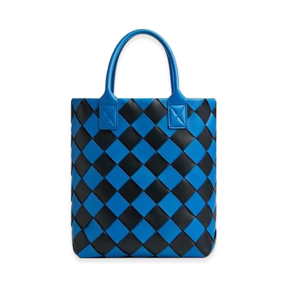 Bottega Veneta Maxi Intreccio Tote "Signal/Blue/Black"