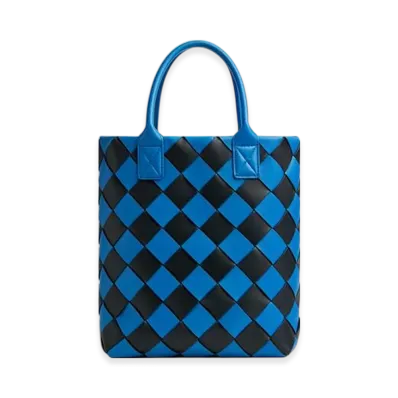 Bottega Veneta Maxi Intreccio Tote "Signal/Blue/Black"