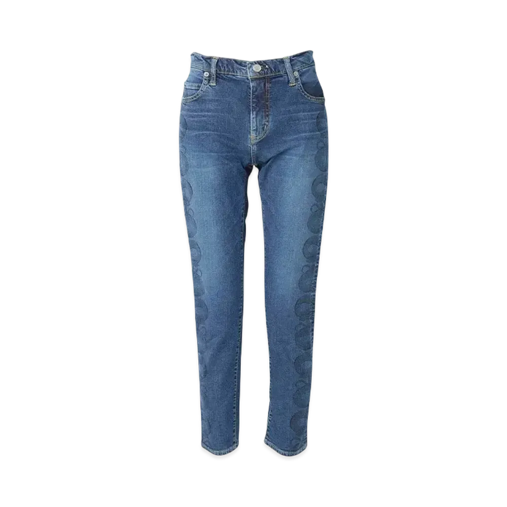 HYSTERIC GLAMOUR Snake Loop SkinNY Denim Pants "Light Indigo Blue"