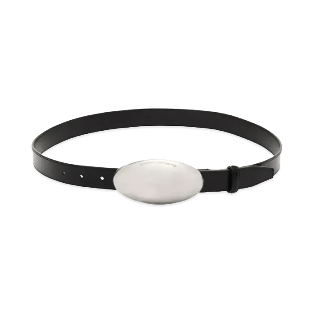 Alexander Wang Dome Leather Metal Belt "Black"