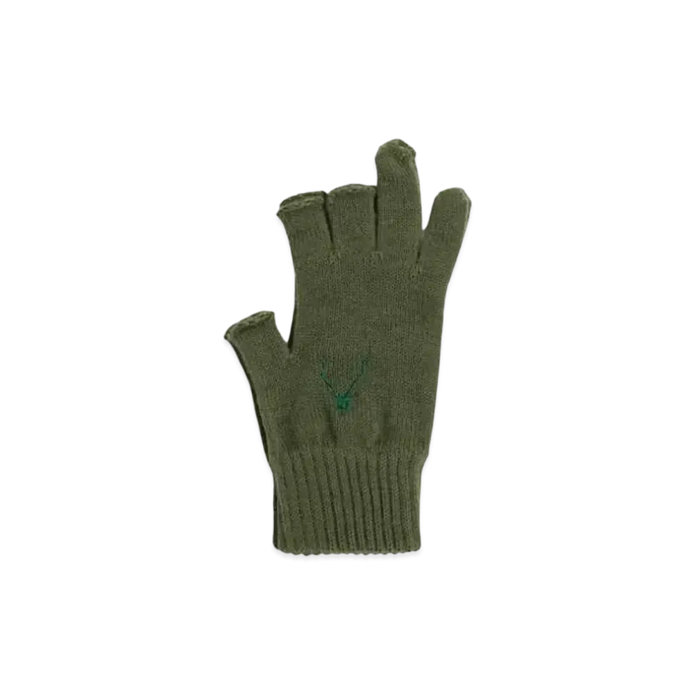 SOUTH2 WEST8 Wool & Acrylic Knit Gloves "Olive" PU434