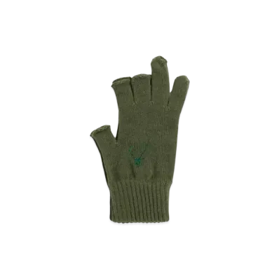 SOUTH2 WEST8 Wool & Acrylic Knit Gloves "Olive" PU434