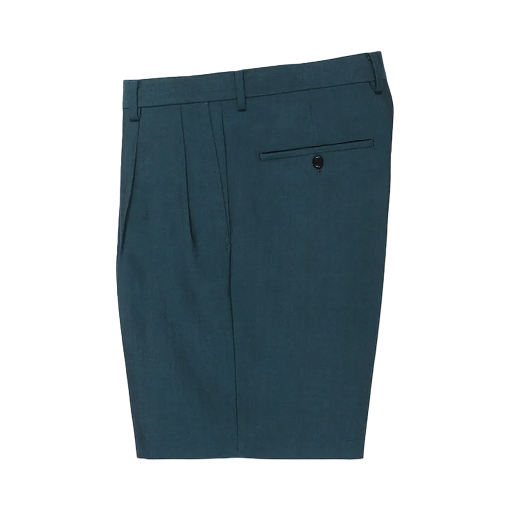 WACKO MARIA Dormeuil / Double Pleated Short Trousers "Blue"