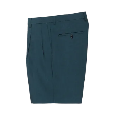 WACKO MARIA Dormeuil / Double Pleated Short Trousers "Blue"