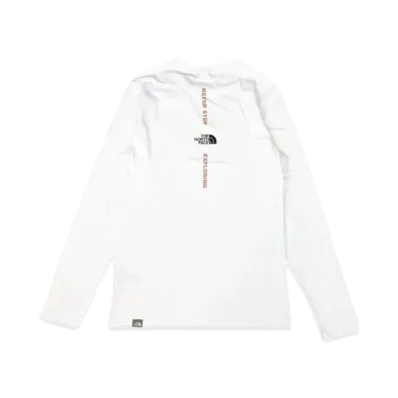 The North Face L/S Vertical Nse Tee "White"