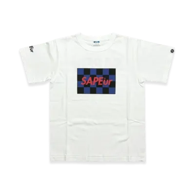 SAPEur Kid's Checker S/S Tee "White"