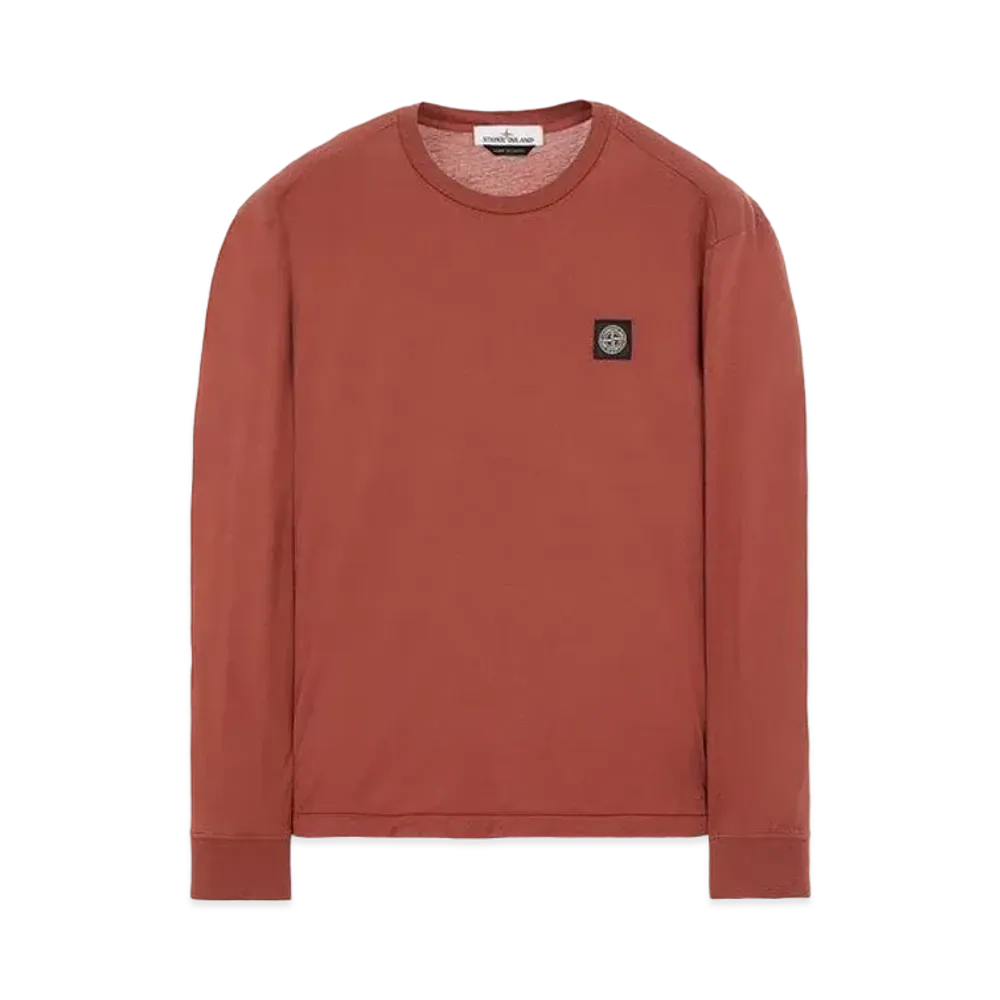 Stone Island 22713 60/2 COTTON JERSEY_SLIM FIT "Brick Red"