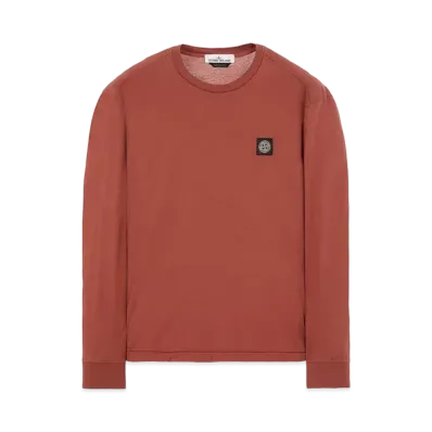 Stone Island 22713 60/2 COTTON JERSEY_SLIM FIT "Brick Red"