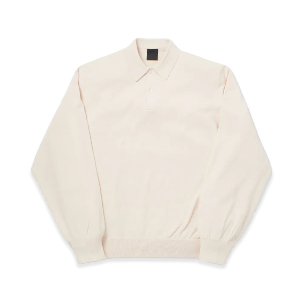 DAIWA PIER39 Tech Knit Polo L/S Brewed Protein "Off White"