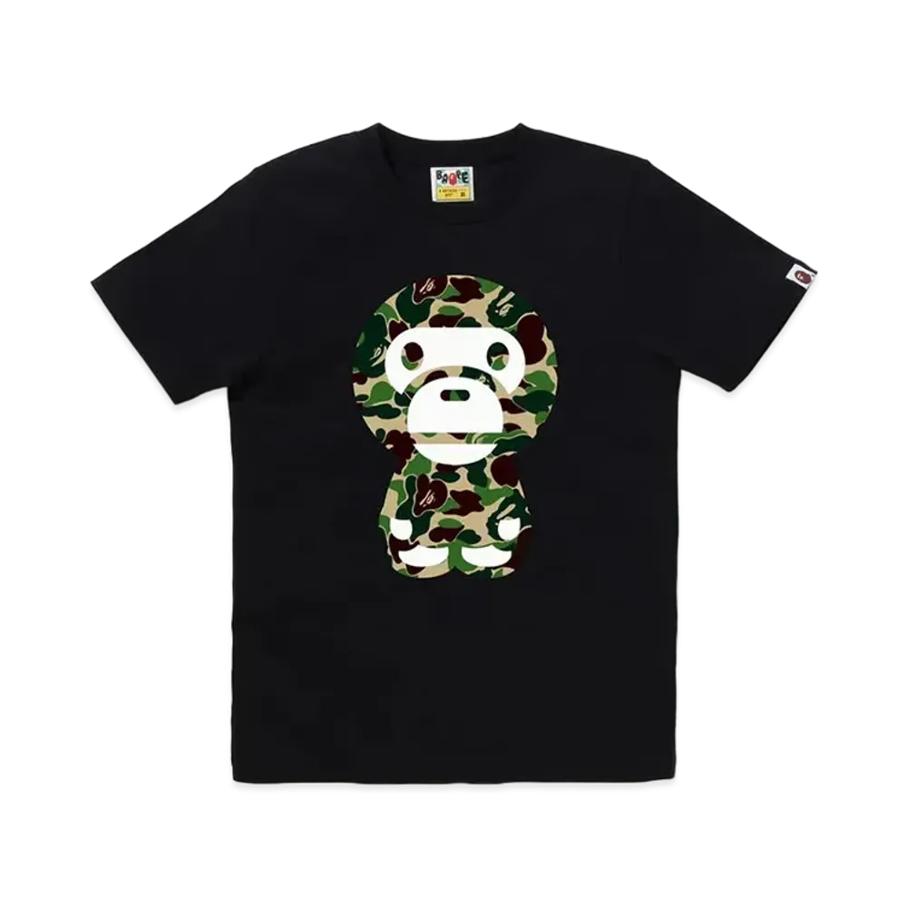 A BATHING APE ABC Camo Big Baby Milo Tee "Black/Green"