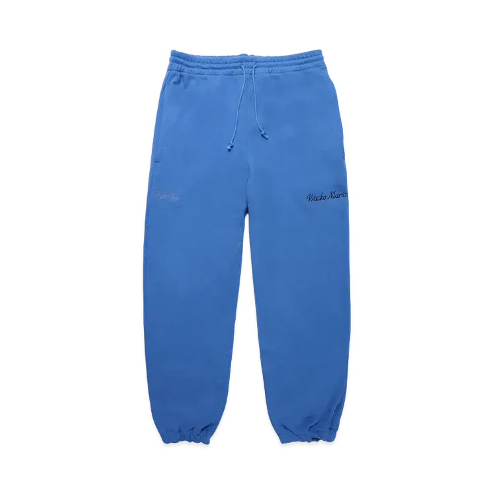 WACKO MARIA Middle Weight Sweat Pants "Blue"