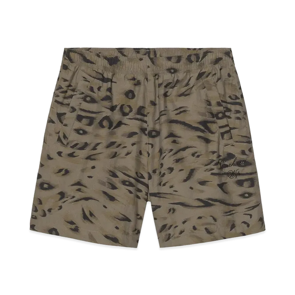 Carhartt WIP Travon Short "Duck Feather Print/Cypress/Black"