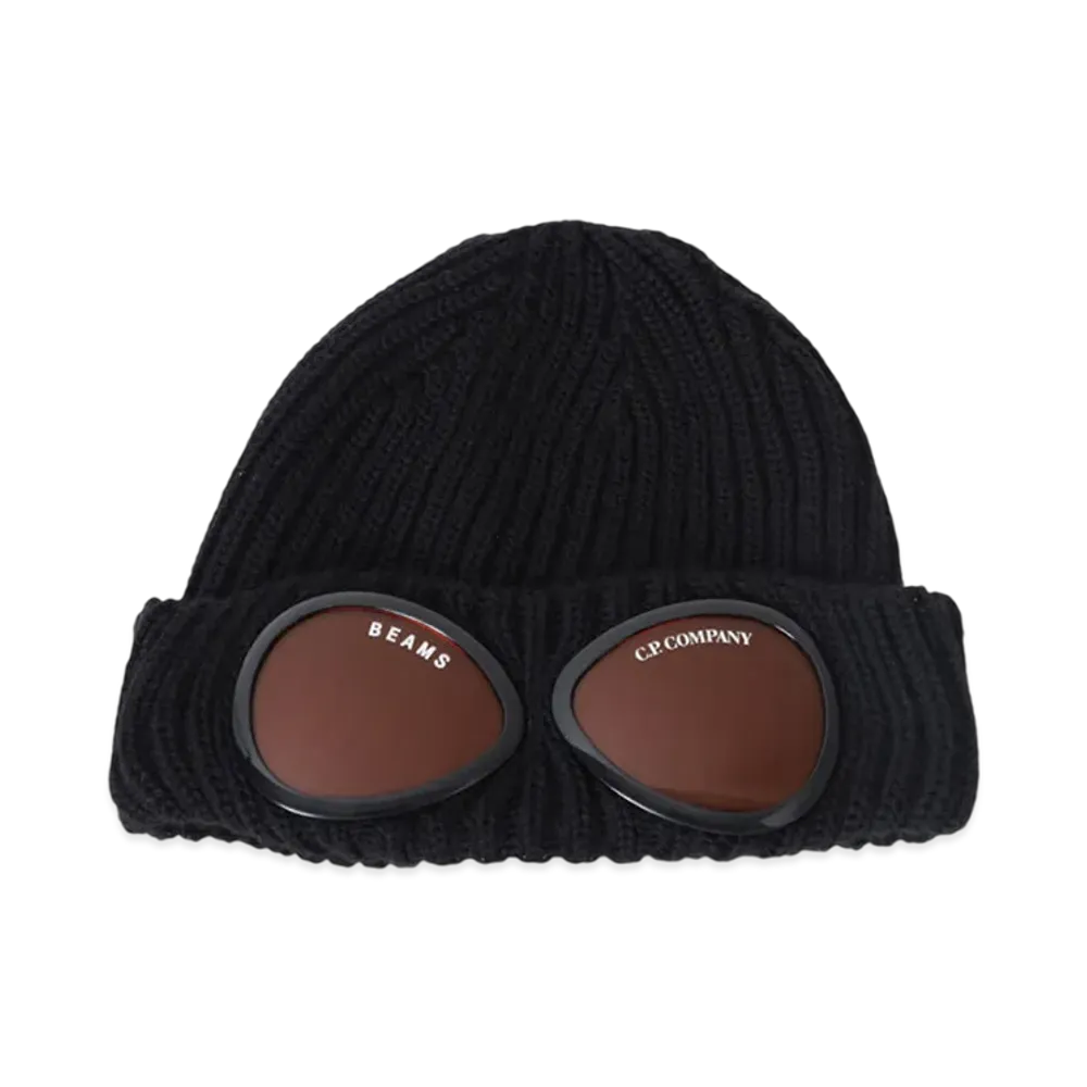 BEAMS x C.P. Company Goggle Beanie "Black"