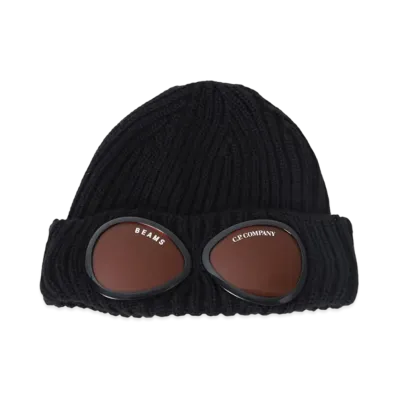 BEAMS x C.P. Company Goggle Beanie "Black"