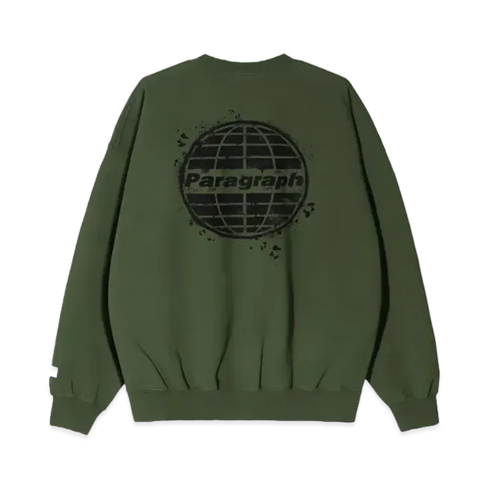 Paragraph Spray Circle Logo Crew "Green"
