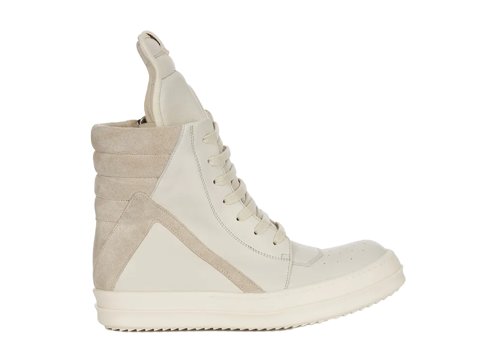 Rick Owens SS26 Geobasket "Dirty Milk/Pearl/Milk"