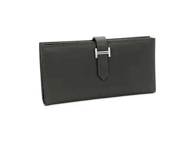 Hermes Bearn Soufflet Veau Madame "Graphite"