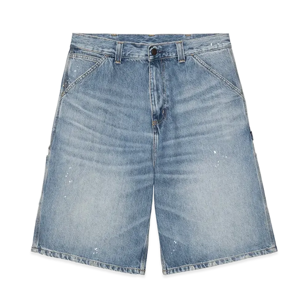 Carhartt WIP OG Single Knee Short "Blue/Destroy Wash/Splatter"