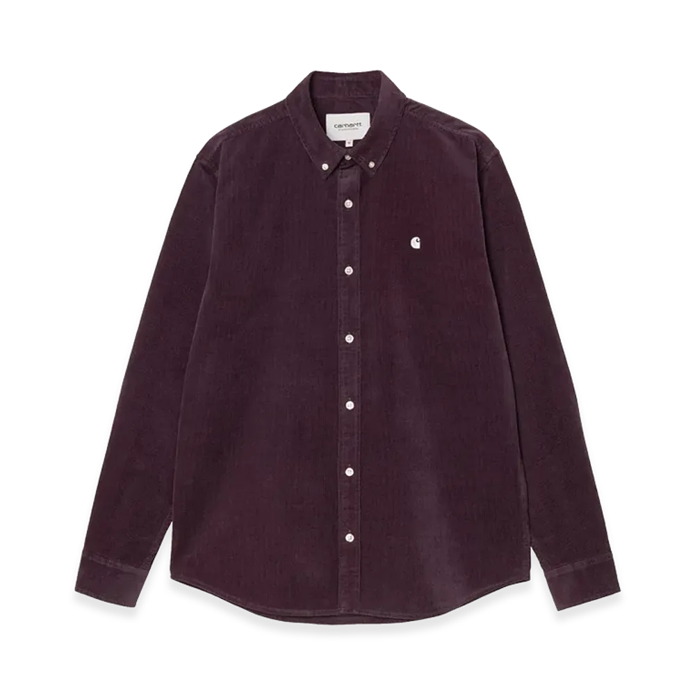 Carhartt WIP L/S Madison Fine Cord Shirt "Cozy Purple/Wax"