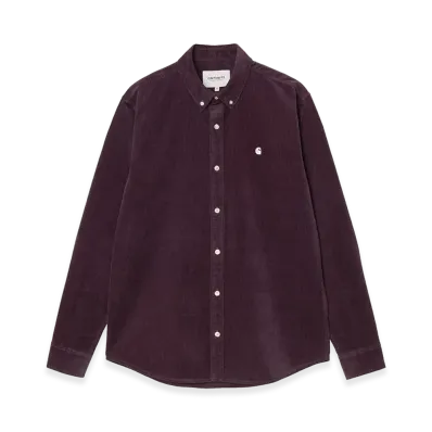 Carhartt WIP L/S Madison Fine Cord Shirt "Cozy Purple/Wax"