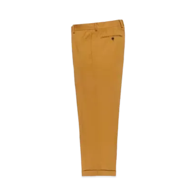 WACKO MARIA DORMEUIL / Pleated Trousers (Type-2) , Straight Trousers "Yellow"
