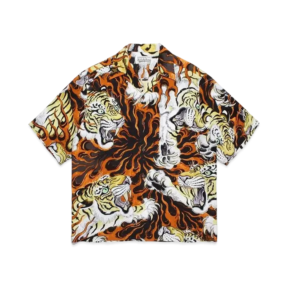 WACKO MARIA Tim Lehi / Hawaiian Shirt #2 "Brown"
