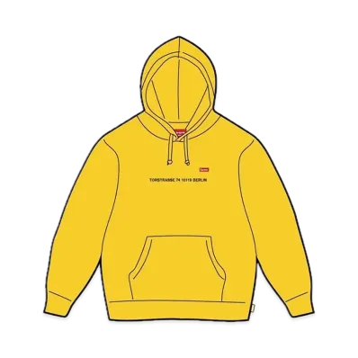 Supreme Shop Small Box Hooded Sweatshirt Berlin "Yellow"