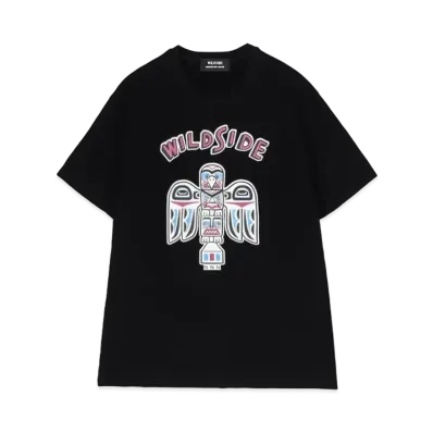 WILDSIDE Yohji Yamamoto x NORTH NO NAME Totem Pole T-shirt "Black"