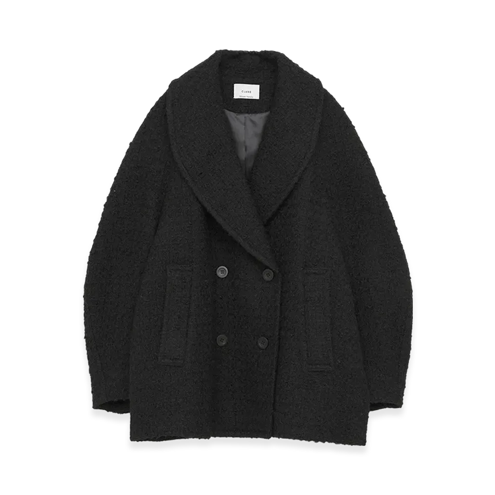 CLANE x Minami Tanaka Over Tweed Coat "Black"